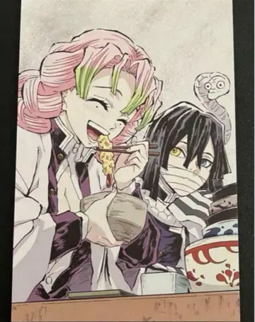 귀멸의 칼날 전 집중전 막간화 엽서 칸로지 미츠리 이쿠로 오바나이