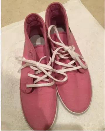 라코스테 핑크 하이컷 스니커즈