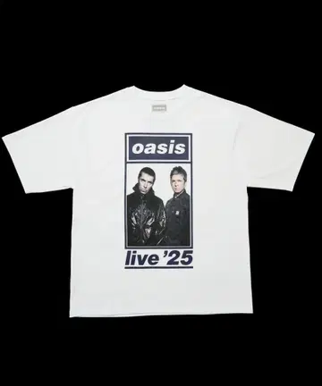 oasis live '25 티셔츠 Photo UK 디자인 White M