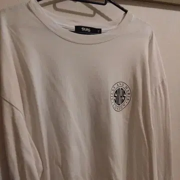 SILAS 로고 화이트 긴팔 티셔츠 XL