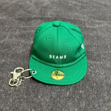 BEAMS 그린 캡 타입 파우치 4 1/4 에코백