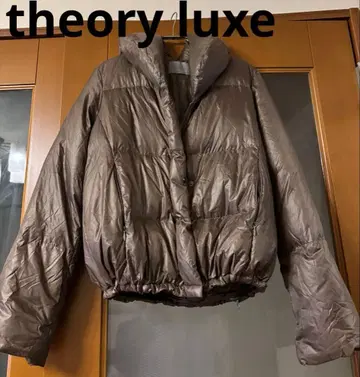 새상품급 띠어리 럭스 브라운 후드 부착 다운 자켓