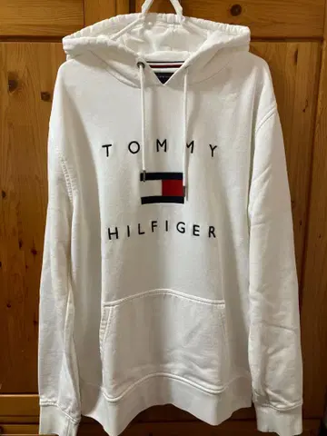세탁 미사용 TOMMY HILFIGER 화이트 후드티 XL