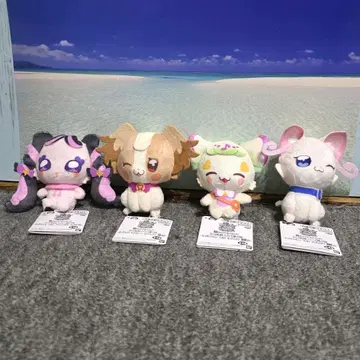 영화 너와 아이돌 프리큐어 코롯토 만마루쨩 페이스 봉제 인형 4체