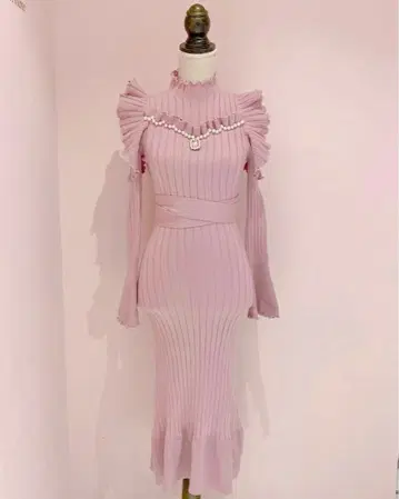 [ ManonMimie ] Mermaid Like Long Knit OP