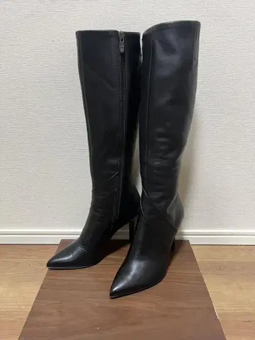 컨디션 최상 최근 모델 다이애나 천연 가죽 롱 부츠 24cm