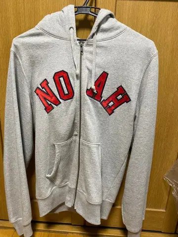 NOAH 그레이 집업 후드티 XS