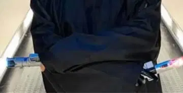 스타 워 라이트 세이버 2개 세트 (빛나는 소리 포함) 레드 블루