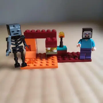 레고 마인크래프트 네더의 전투 미니 세트