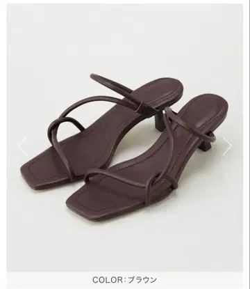 [ 새상품급 ] LE VERNIS/르베르니 샌들 브라운