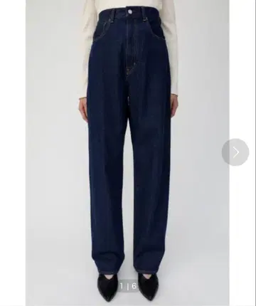 MOUSSY HWLOOSESTRAIGHT 데님 25인치 다크 블루