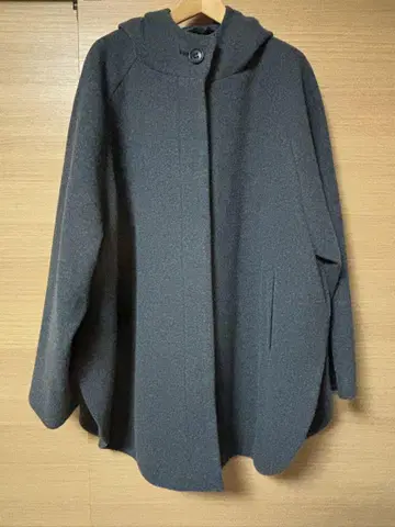 LEPSIM 후드 부착 코트 그레이