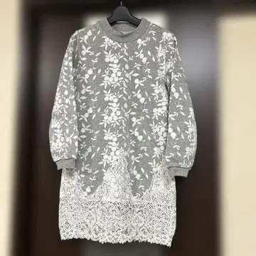 밑단 레이스 트레이닝복 튜닉 속기모
