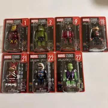 MARVEL STUDIOS 큐브릭/베어브릭 7체 세트