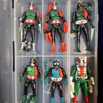 반다이 쇼도 XX (더블 크로스) 가면라이더 6종 쇼와 라이더