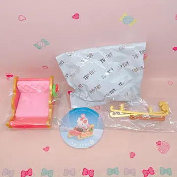 헬로키티 겨울 썰매 팀 피규어 TOPTOY