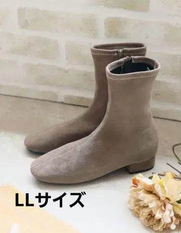 Vivian 스퀘어토 스웨이드 스트레치 부츠 24.5~25.0cm