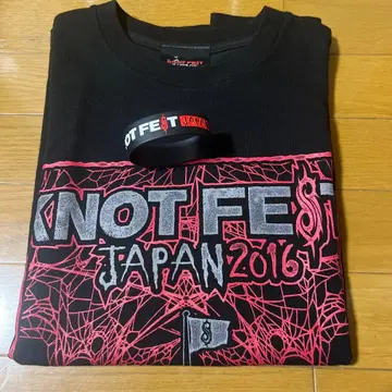 KNOT FEST JAPAN 2016 티셔츠 러버밴드 낫페스