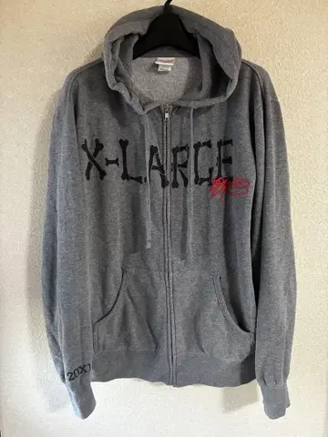 X-LARGE 속기모 집업 후드 후드티