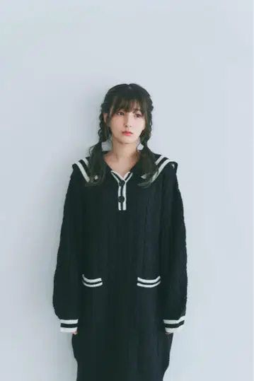 bokanii 세일러 니트 원피스