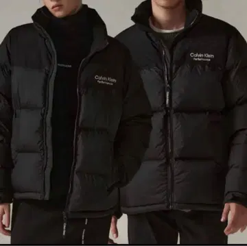 새상품급 Calvin Klein 퍼포먼스 다운 자켓 블랙