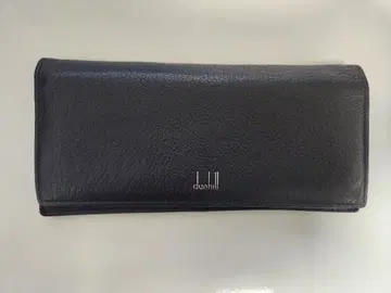 dunhill 네이비 가죽 장지갑