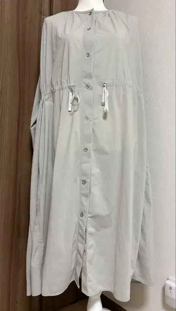 야마다야 YORT 그레이지 롱 셔츠 드로우 스트링 포함