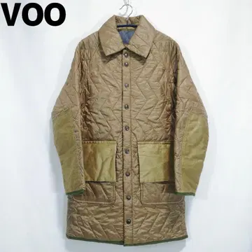 VOO 퀼팅 코트 퀼팅 자켓 충전솜 남성용 베이지