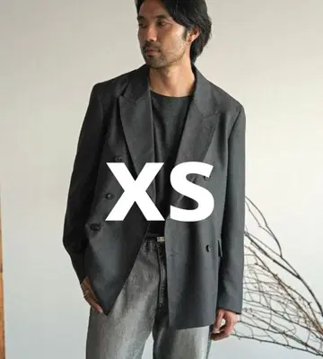 shiun 더블 브레스티드 재킷 셋업 xs