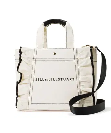 JILL by JILLSTUART 프릴 토트백 라지 화이트