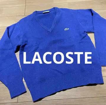 [ 새상품급 ] 라코스테 LACOSTE 니트 스웨터 블루 사이즈 3