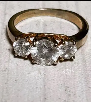 3개 라운드 다이아컷 반지