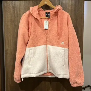 아디다스 플리스 여성용 M 사이즈 핑크