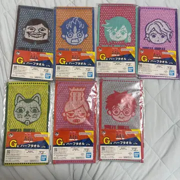 애니메이션 다단단 제일복권 하프 타월 컴프 세트