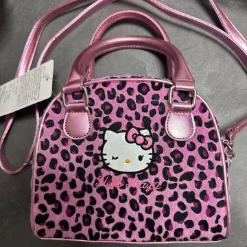 새상품 키티 2way 백 핑크 레오파드 무늬 숄더 헤이세이 여자 갸루