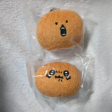 나가노 마켓 방울 달린 얼굴 마스코트 두더지 크로켓 모구코로 2종 세트