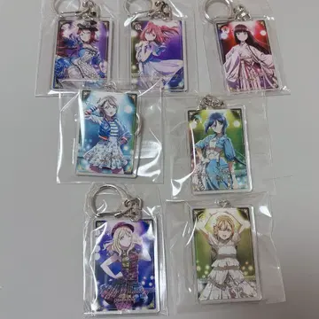 Aqours 러브 라이브 gigo 벌스데이 카드 아크릴 키링