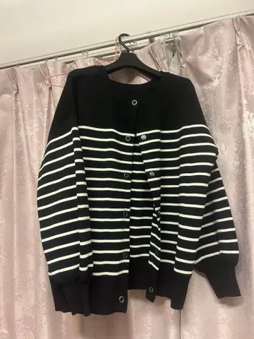 스트라이프 가디건 F 사이즈