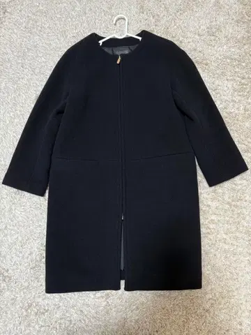 NOBLE 블랙 롱 코트