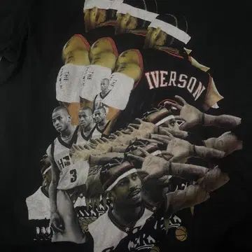 Reebok 알렌 아이버슨 티셔츠 블랙