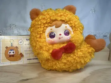 사무엘 푸드 시리즈 새우튀김 오일눈 봉제 인형 키링 2