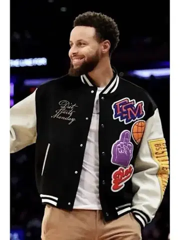 자수 바시티 자켓 DIET STARTS MONDAY