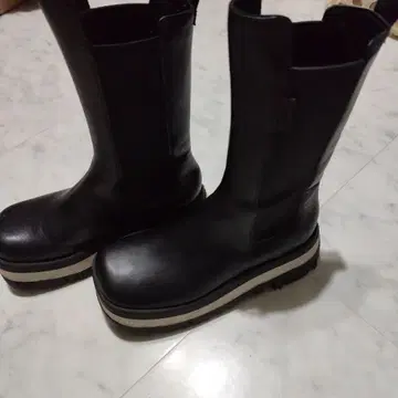 찰스 앤 키이스 블랙 롱 부츠 합성 피혁