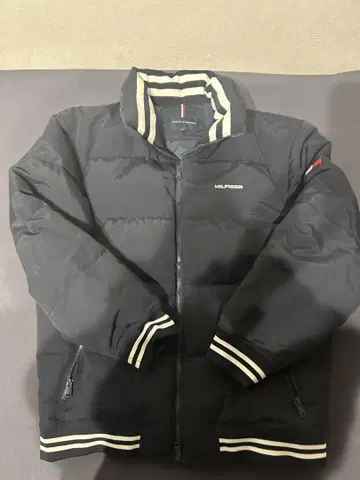 TOMMY HILFIGER 블랙 다운 자켓 XL
