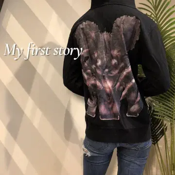 MY FIRST STORY 마이파스 풀 집업 후드티 백 프린트