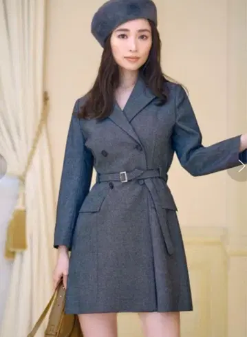 [ 새상품급 ] snidel 자켓 미니 원피스 그레이 사이즈 S 스나이델