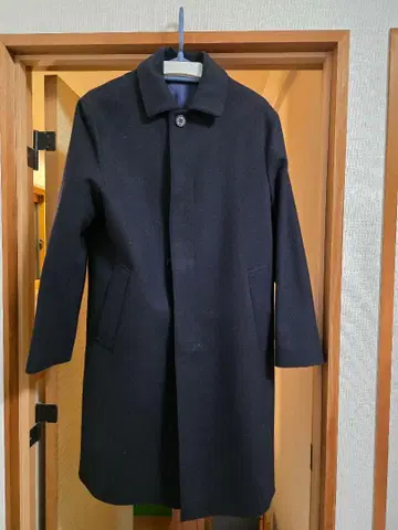 MACKINTOSH 스텐칼라 울 코트 사이즈 40 영국제 네이비