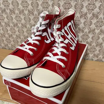 쇼호쿠 하이컷 스니커즈 레드 슬램덩크 쇼호쿠 고등학교 28cm