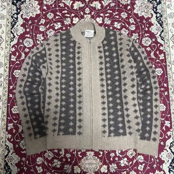 60s Sears 모헤어 집업 니트 모헤어 가디건