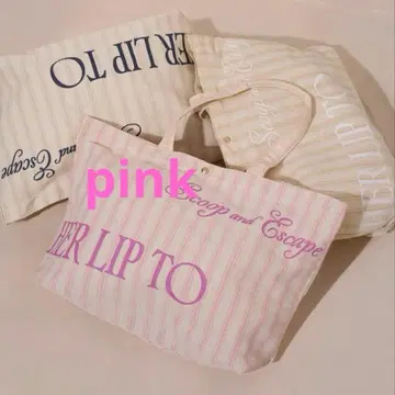 Herlipto ice cream Large Tote pink